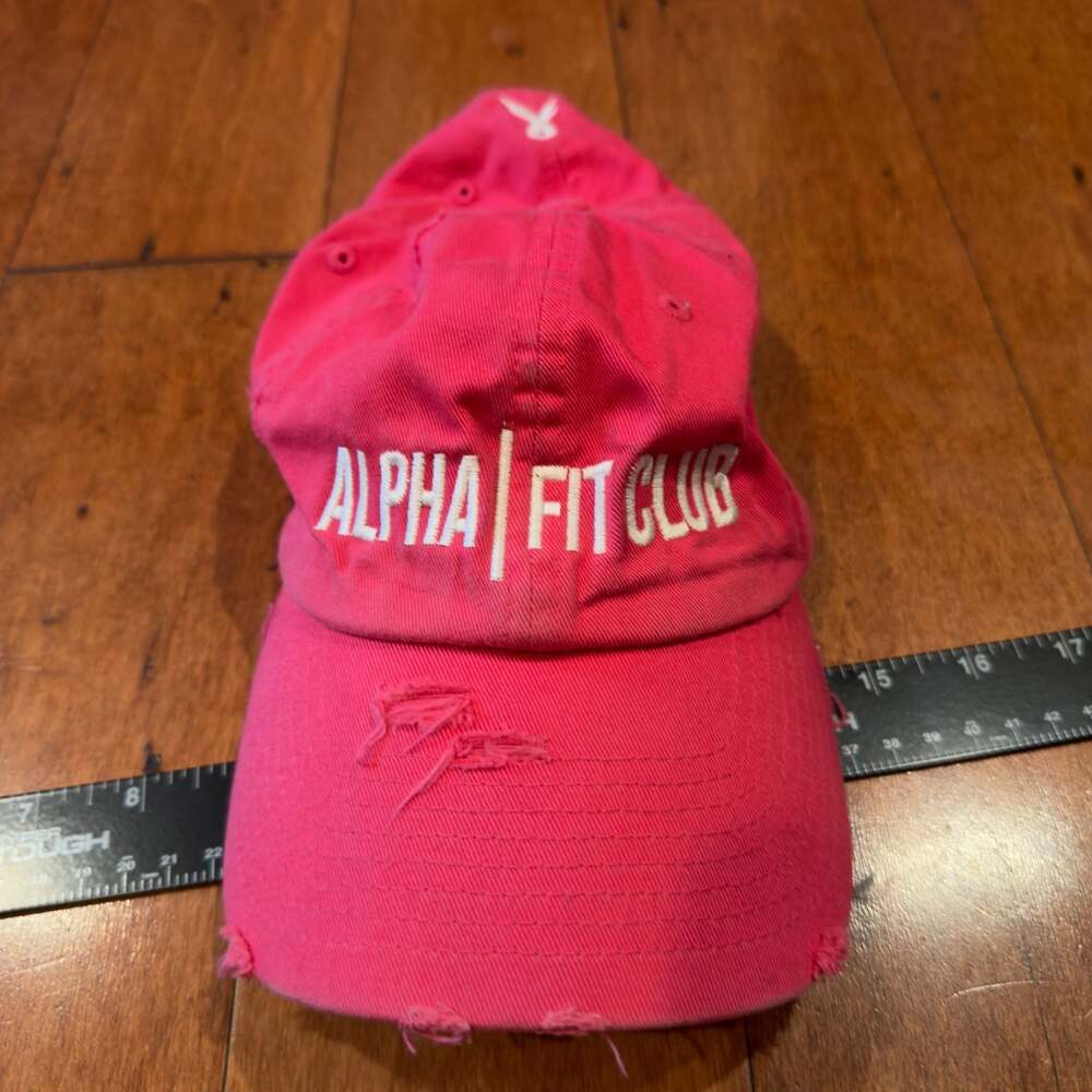 KBETHOS Vintage Alpha Fit Club Pink Distressed Baseball Cap
